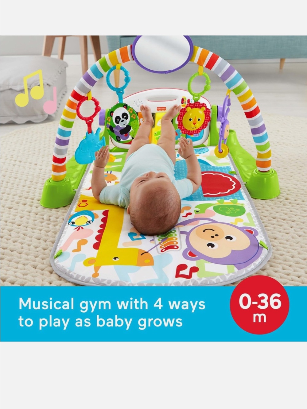 Fisher price piano kick mat